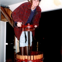 Suzie reynolds making wine